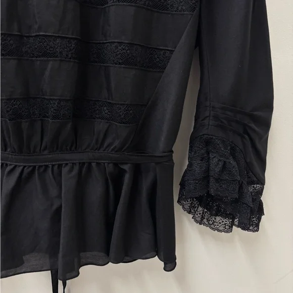 Marc Jacobs Sasha Black Lace The Victorian Blouse